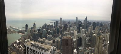 Panoramic view of the Chicago skyline